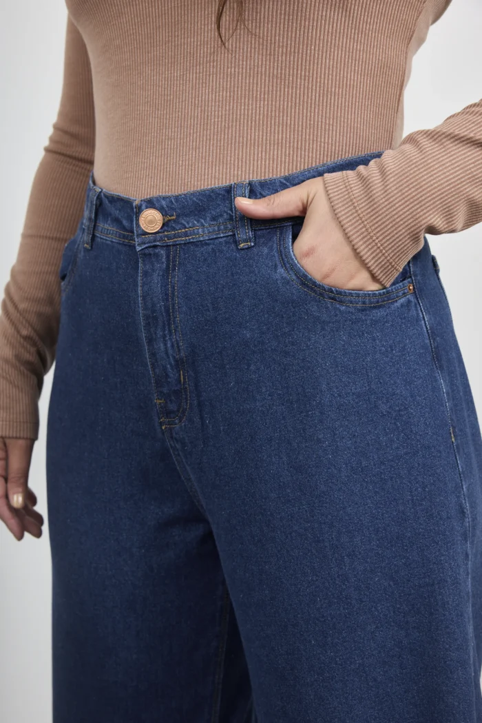 ART. 897 | WIDE LEG CLASICO AZUL RIGIDO - Imagen 3