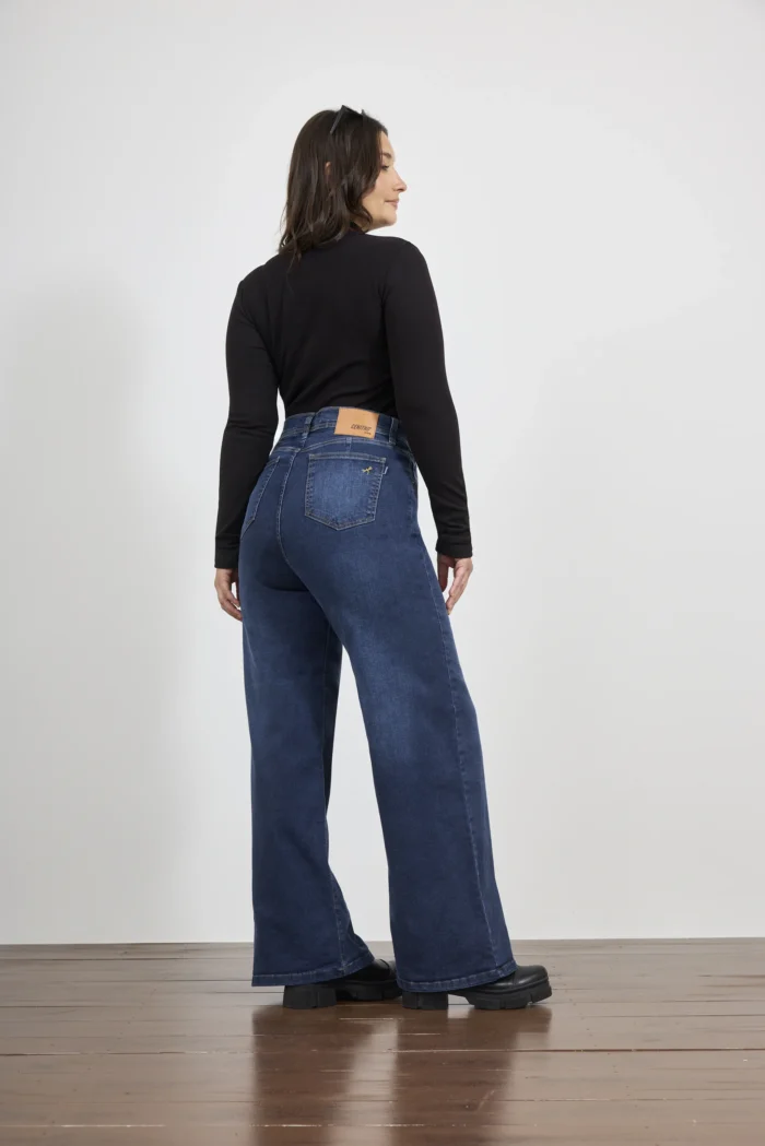 ART. 898 | WIDE LEG AZUL CLASICO ELASTIZADO - Imagen 2