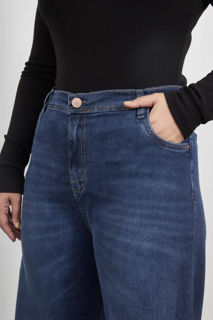 ART. 898 | WIDE LEG AZUL CLASICO ELASTIZADO - Imagen 3