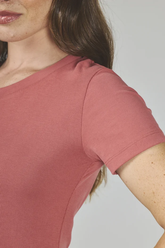 ART. A-33 | REMERA BÁSICA SALMÓN MANGA CORTA PREMIUM - Imagen 3
