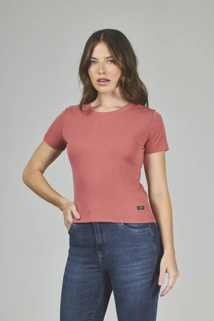 ART. A-33 | REMERA BÁSICA SALMÓN MANGA CORTA PREMIUM - Imagen 6