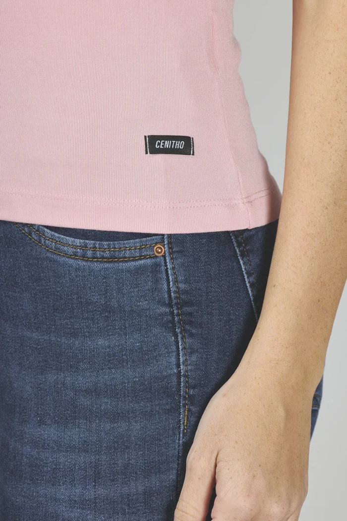 ART. A-36 | REMERA BÁSICA ROSA MANGA CORTA PREMIUM - Imagen 5