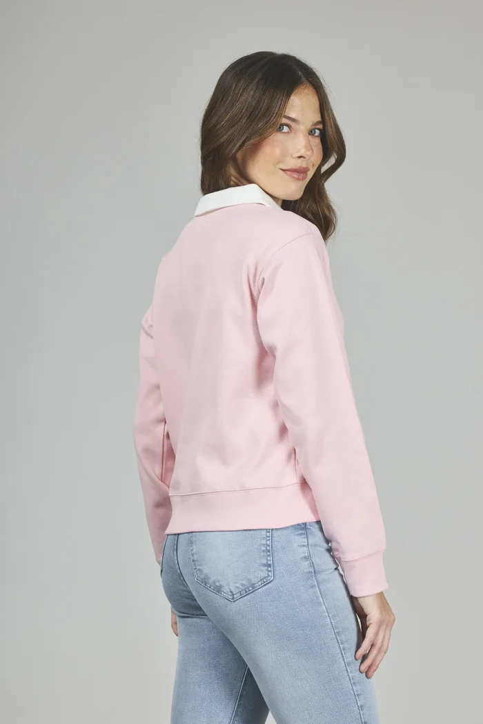 ART. A-23 | CAMISETA ROSA POLO MANGA LARGA BASICA - Imagen 2
