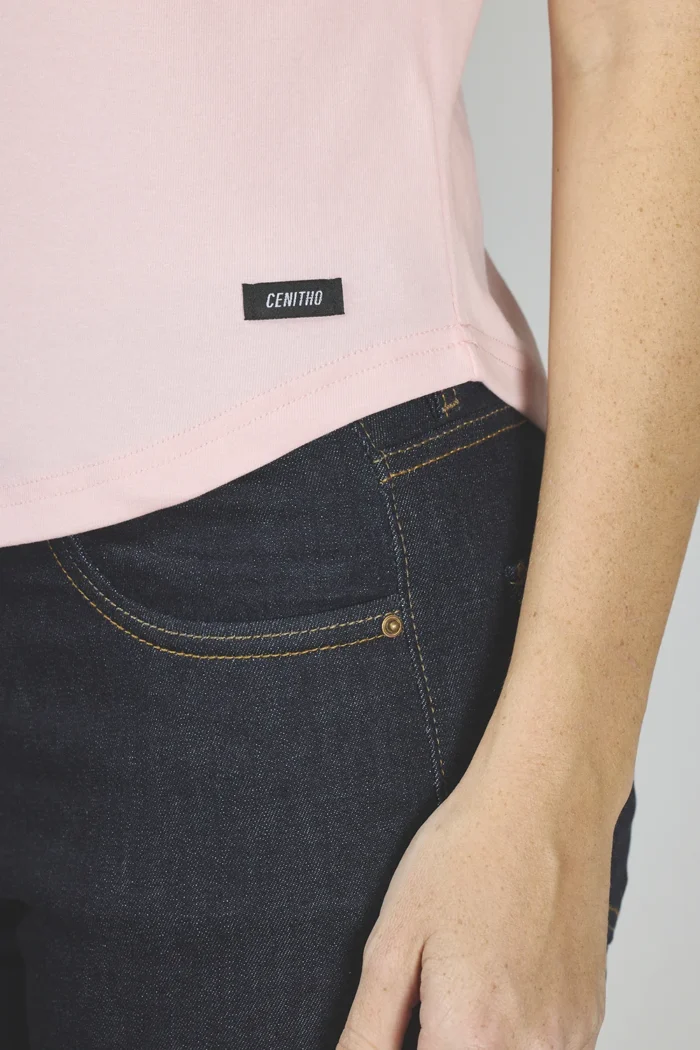 ART. A-25 | REMERA ROSA/BLANCO COMBINADO PARIS - Imagen 5