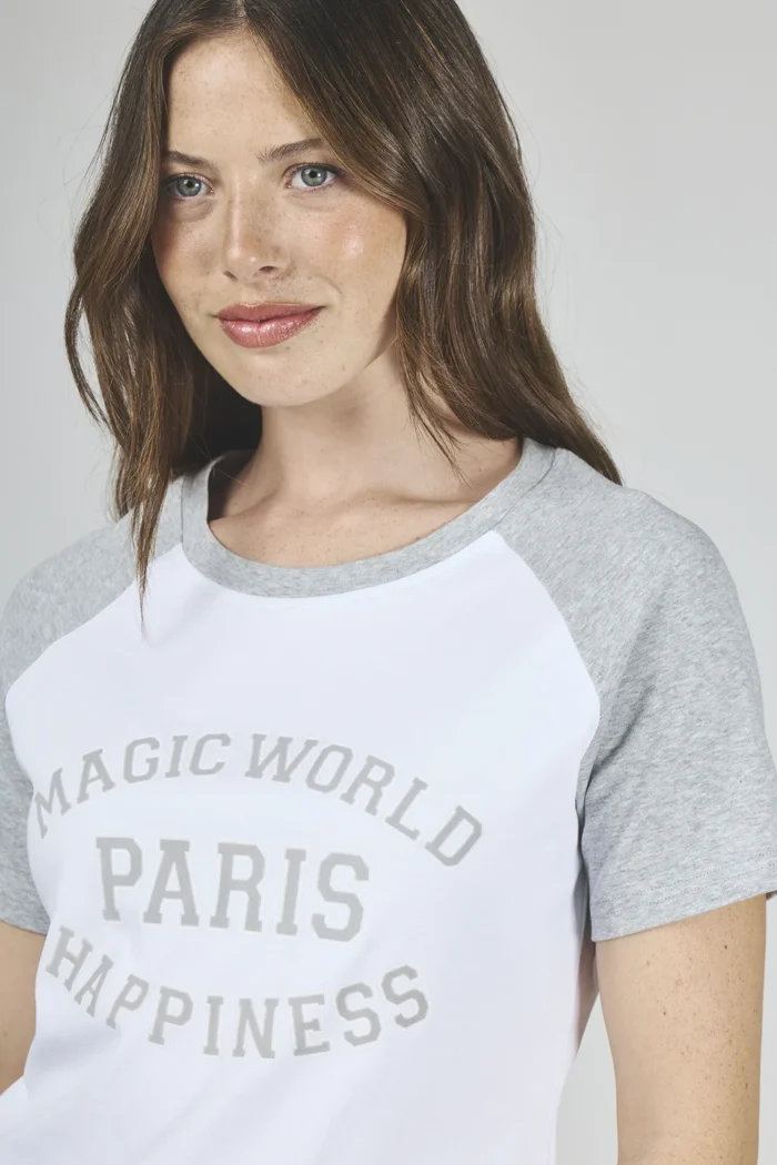 ART. A-26 | REMERA GRIS/BLANCO COMBINADO PARIS - Imagen 3