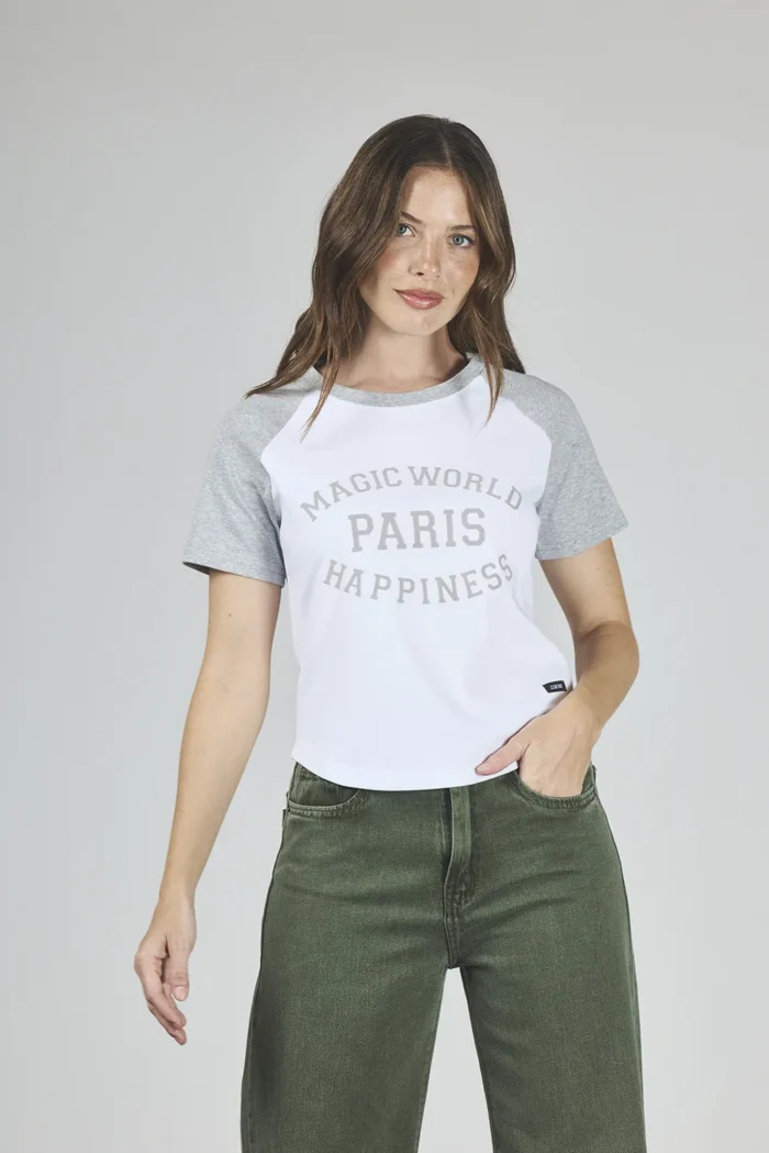 ART. A-26 | REMERA GRIS/BLANCO COMBINADO PARIS - Imagen 5