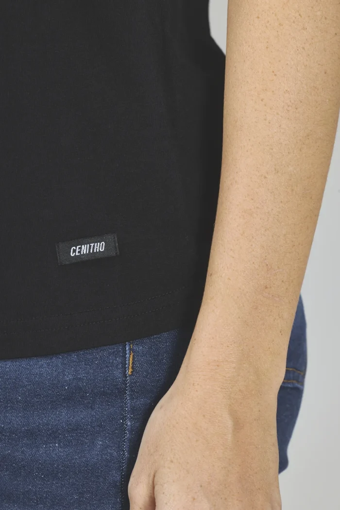 ART. A-54 | REMERA NEGRA CON BRILO - Imagen 5