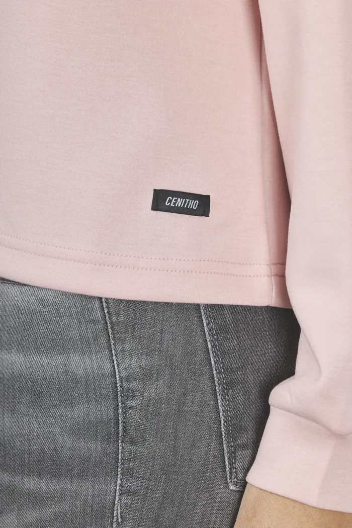 ART. A-67 | BUZO CROP ROSA CON CAPUCHA LIBELULA - Imagen 5