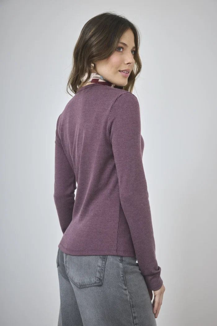 ART. A-91 | REMERA MANGA LARGA BORDO MORLEY - Imagen 2