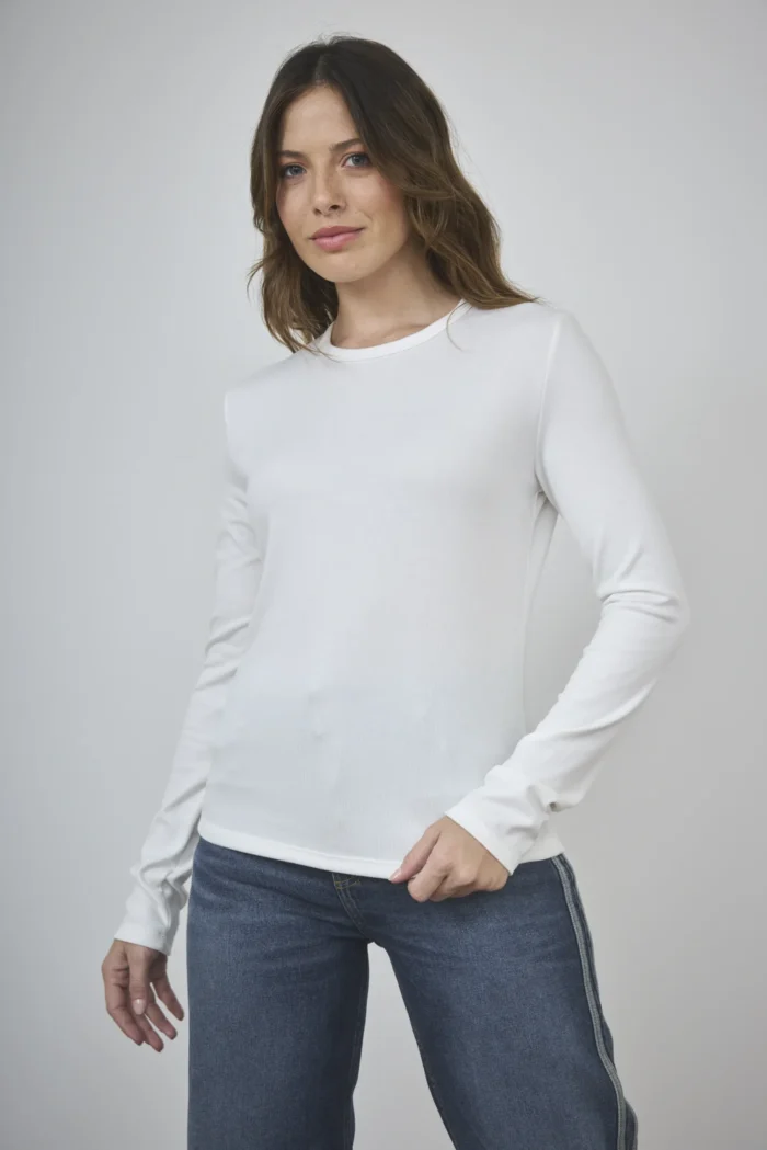 ART. A-94 | REMERA MANGA LARGA BLANCA MORLEY - Imagen 6