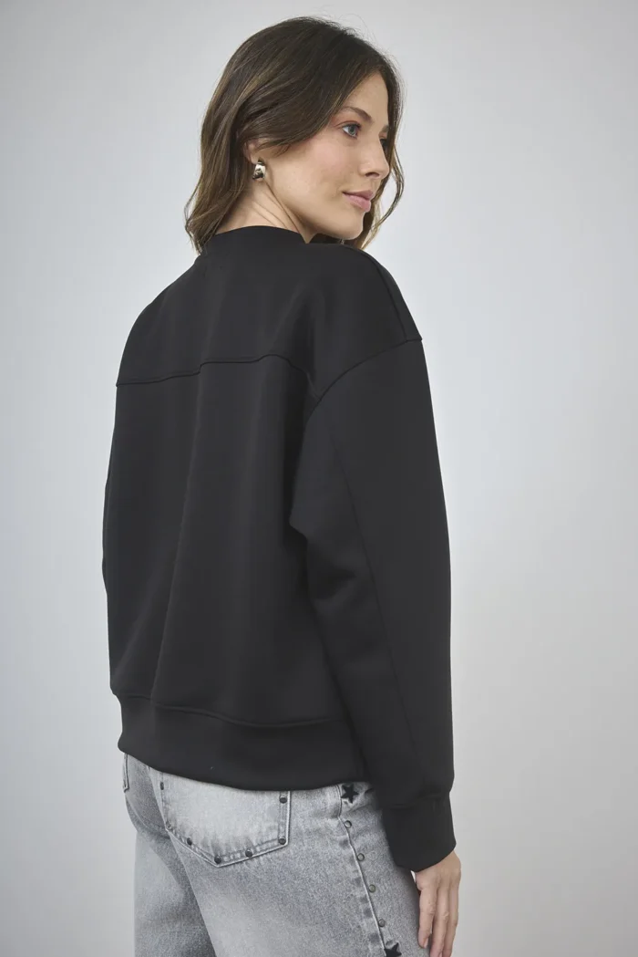 ART. A-100 | BUZO OVERSIZE NEGRO LYCRA - Imagen 2