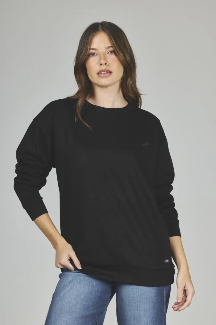 ART. A-58 | BUZO NEGRO OVERSIZE BASICO - Imagen 4