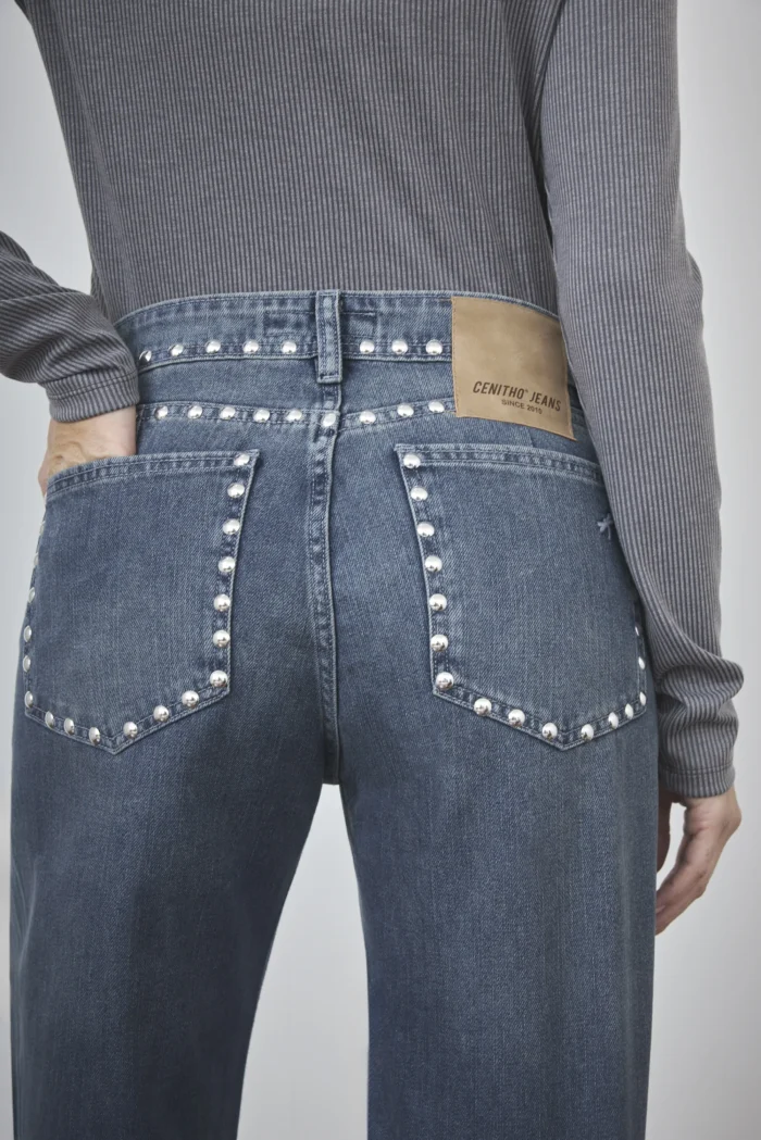 ART. 909 | BAGGY MATIZADO CON TACHAS EN BOLSILLO RIGIDO - Imagen 4