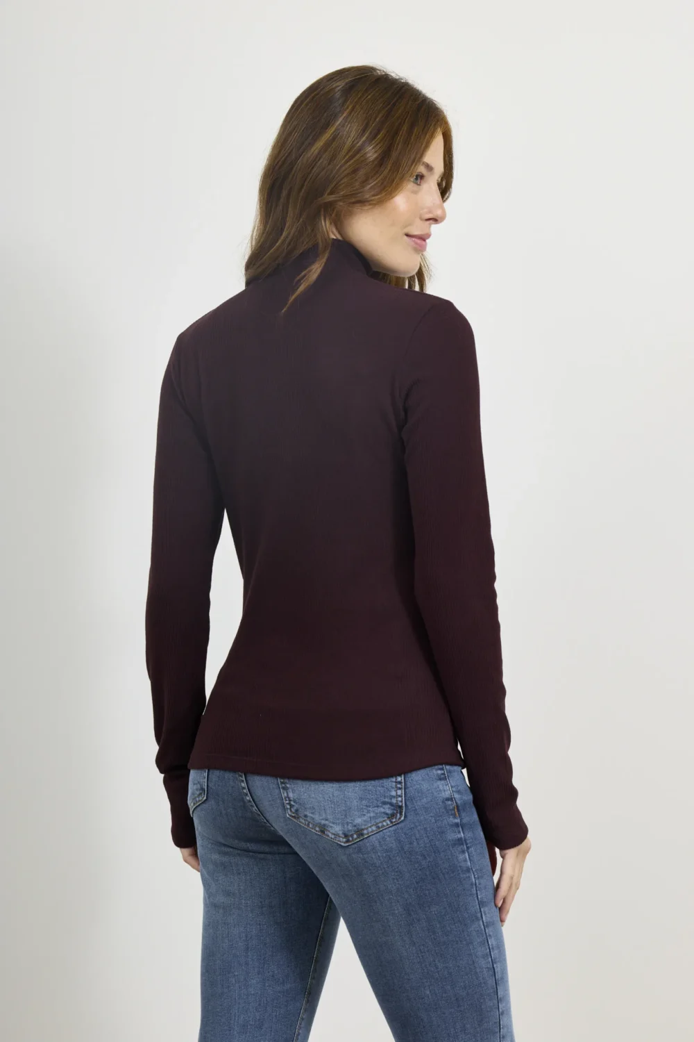 ART. A-106 | POLERA MANGA LARGA BORDO MORLEY - Imagen 2