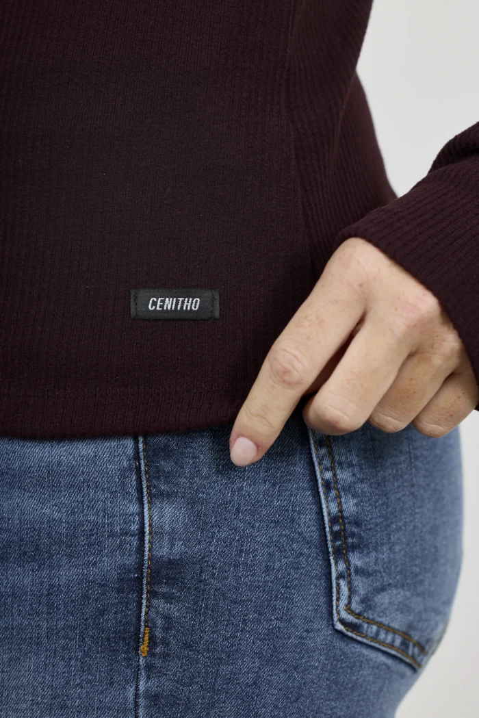 ART. A-106 | POLERA MANGA LARGA BORDO MORLEY - Imagen 5
