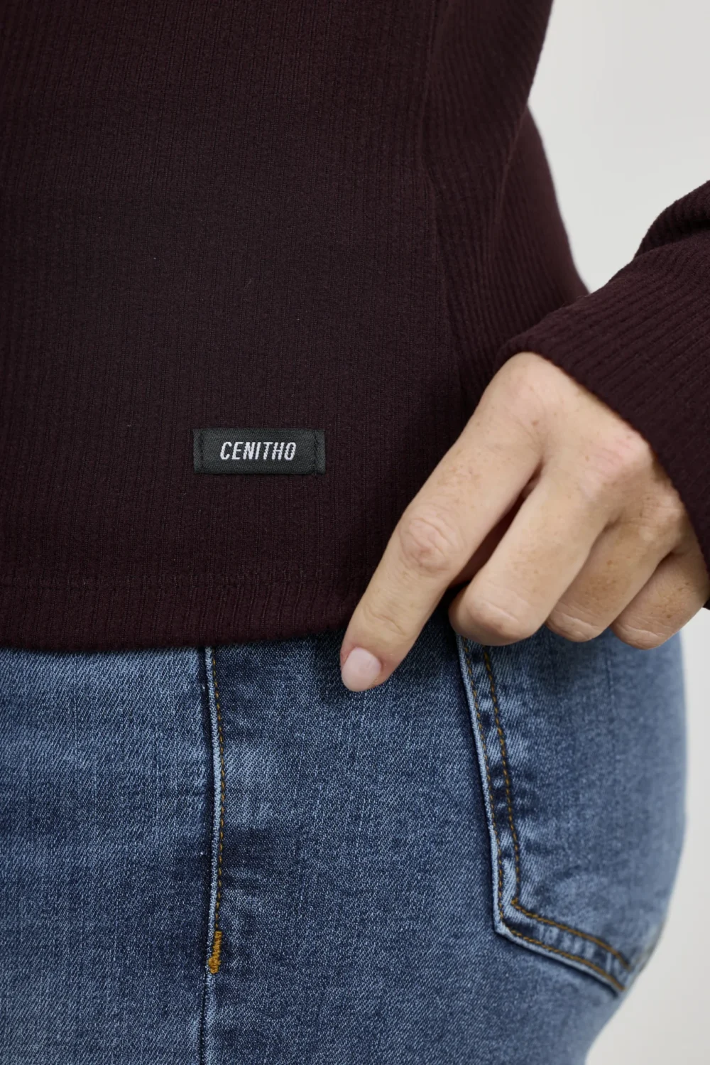 ART. A-106 | POLERA MANGA LARGA BORDO MORLEY - Imagen 5
