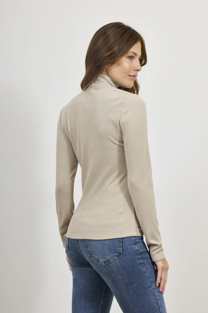 ART. A-109 | POLERA MANGA LARGA BEIGE (MORLEY) - Imagen 2