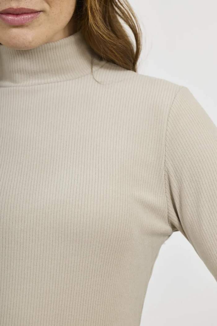ART. A-109 | POLERA MANGA LARGA BEIGE (MORLEY) - Imagen 3