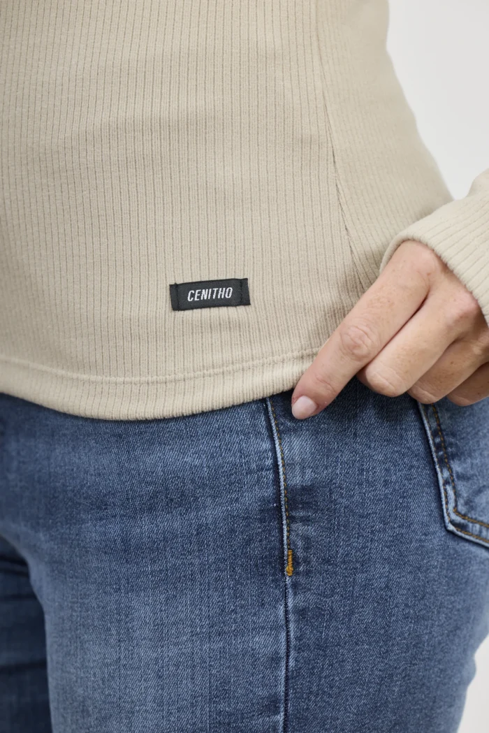 ART. A-109 | POLERA MANGA LARGA BEIGE (MORLEY) - Imagen 5