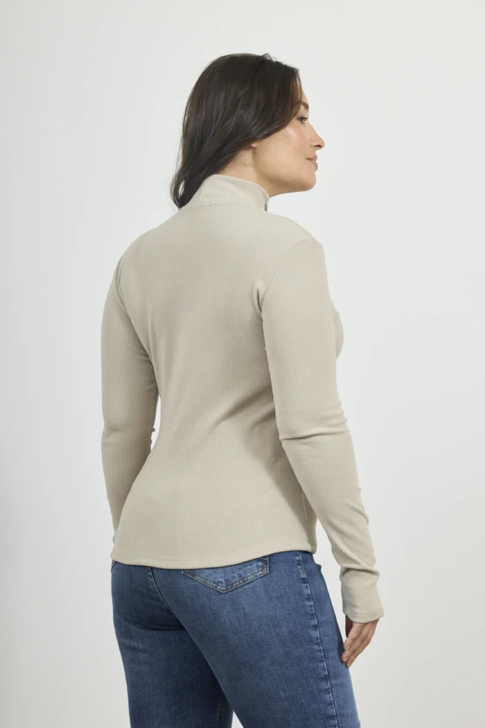 ART. E-715 | POLERA MANGA LARGA BEIGE MORLEY - Imagen 2