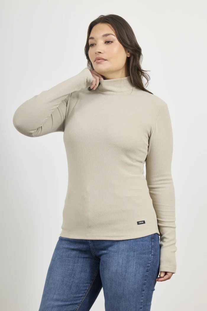 ART. E-715 | POLERA MANGA LARGA BEIGE MORLEY - Imagen 4