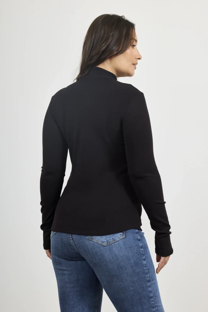 ART. E-716 | POLERA MANGA LARGA NEGRO MORLEY - Imagen 2