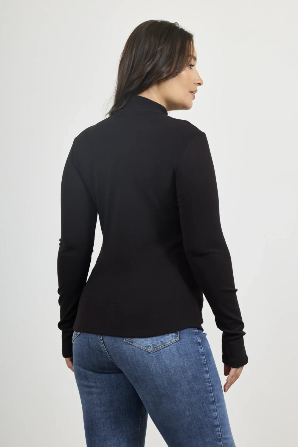 ART. E-716 | POLERA MANGA LARGA NEGRO MORLEY - Imagen 2