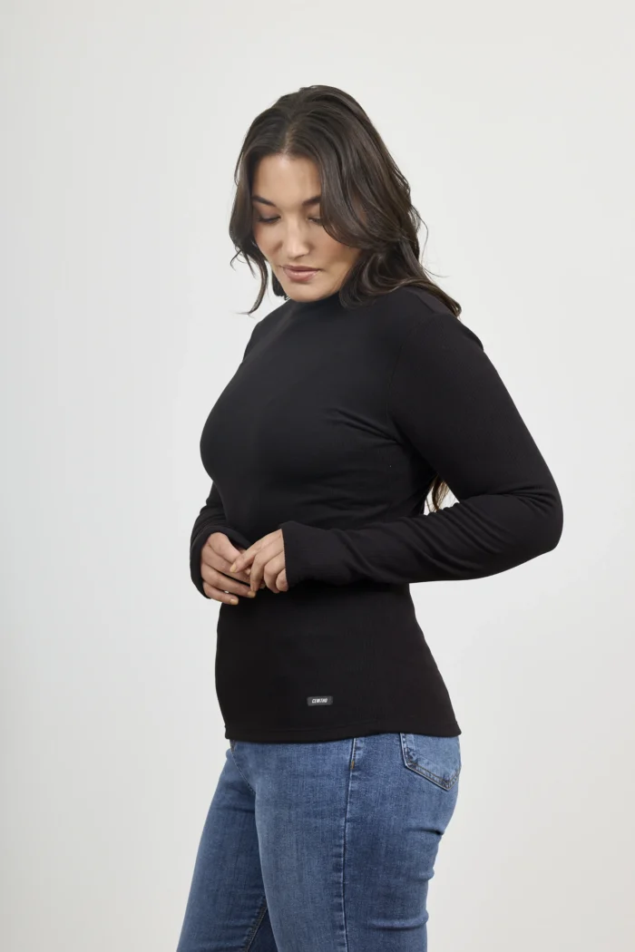 ART. E-716 | POLERA MANGA LARGA NEGRO MORLEY - Imagen 4