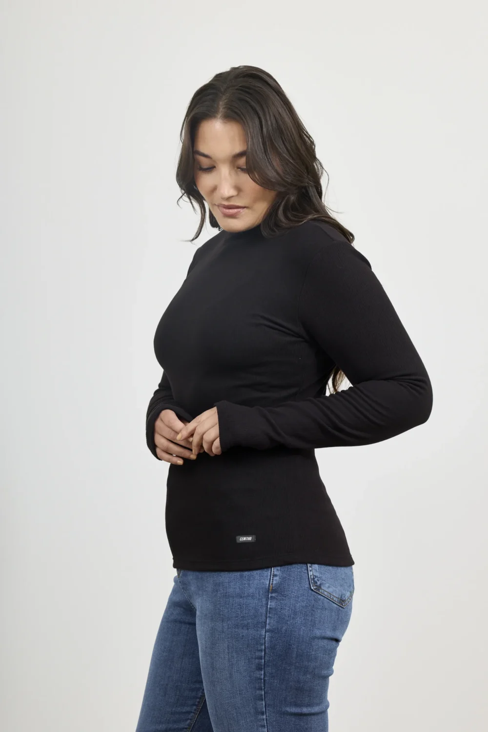 ART. E-716 | POLERA MANGA LARGA NEGRO MORLEY - Imagen 4
