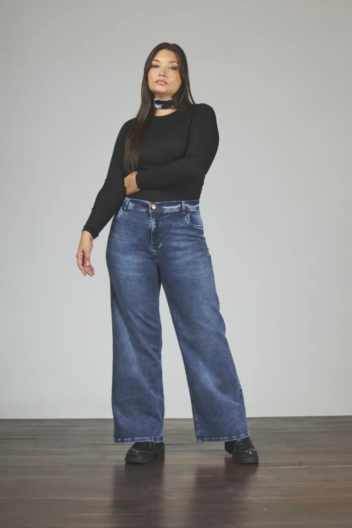 ART. 3015 | WIDE LEG STONE CON GANCHO LATERAL ELASTIZADO - Imagen 5