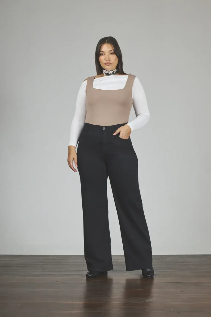 ART. 3016 | WIDE LEG NEGRO CLASICO ELASTIZADO - Imagen 5