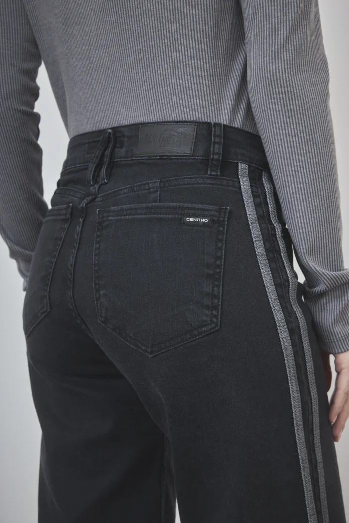 ART. 908 | WIDE LEG CON LINEAS NEGRO ELASTIZADO - Imagen 6