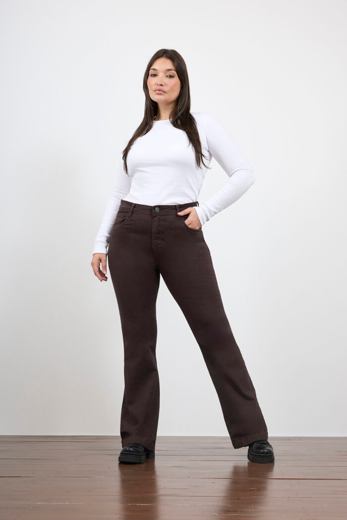 ART. 910 | SEMI OXFORD CHOCOLATE CLÁSICO ELASTIZADO - Imagen 4