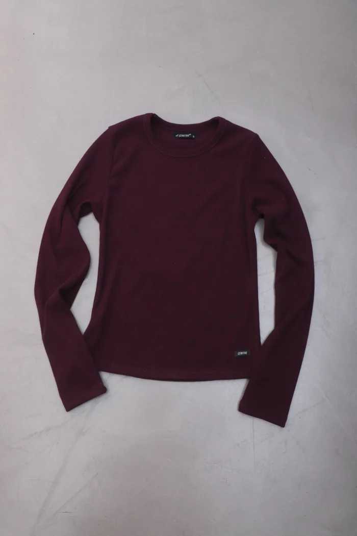 ART. A-114 | REMERA MANGA LARGA BORDO MORLEY - Imagen 3