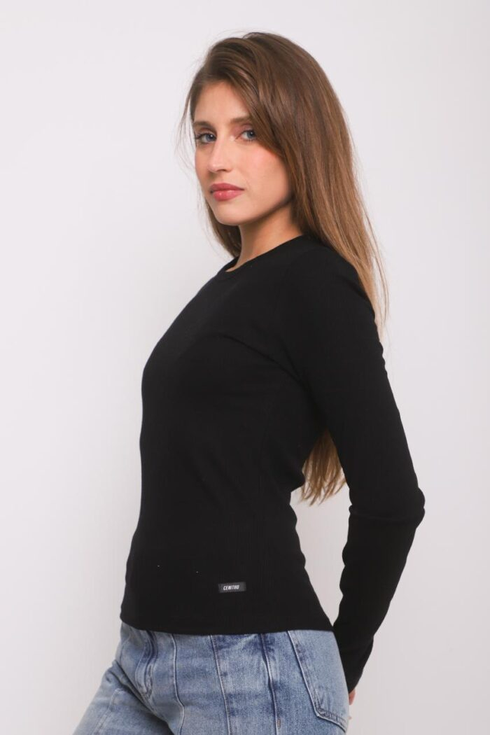 ART. A-113 | REMERA MANGA LARGA NEGRO MORLEY - Imagen 6
