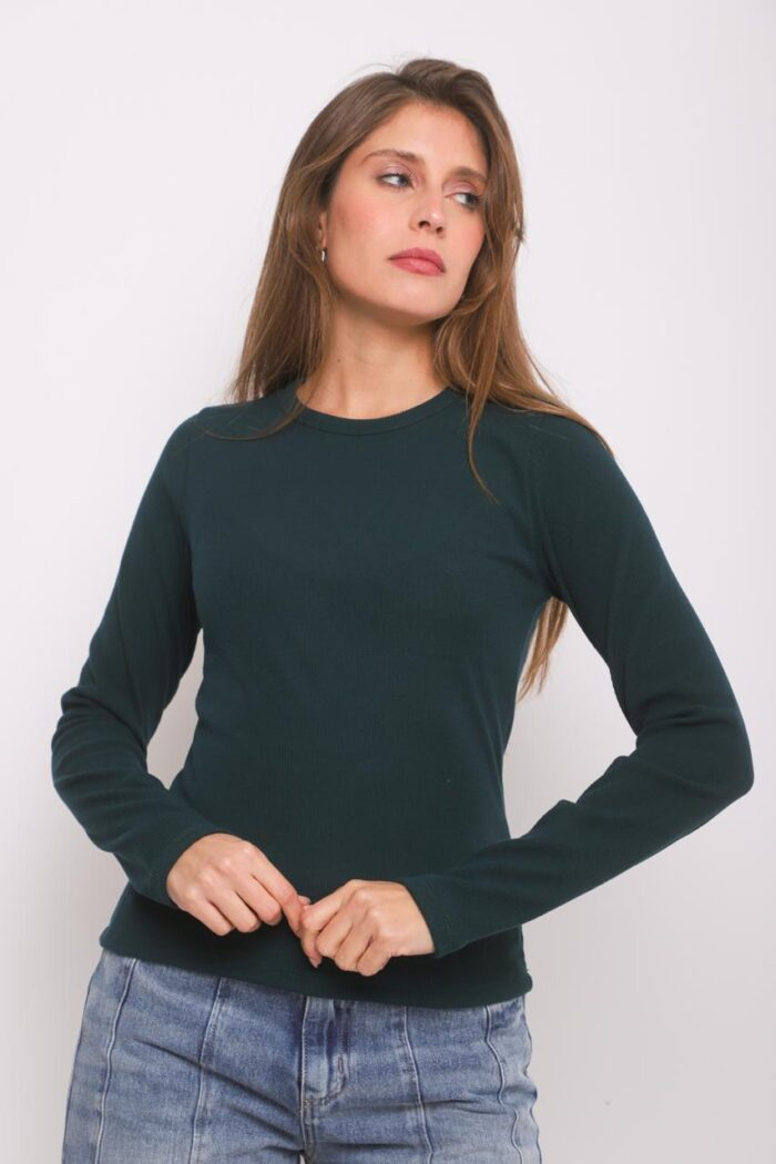 ART. A-115 | REMERA MANGA LARGA VERDE MORLEY - Imagen 7