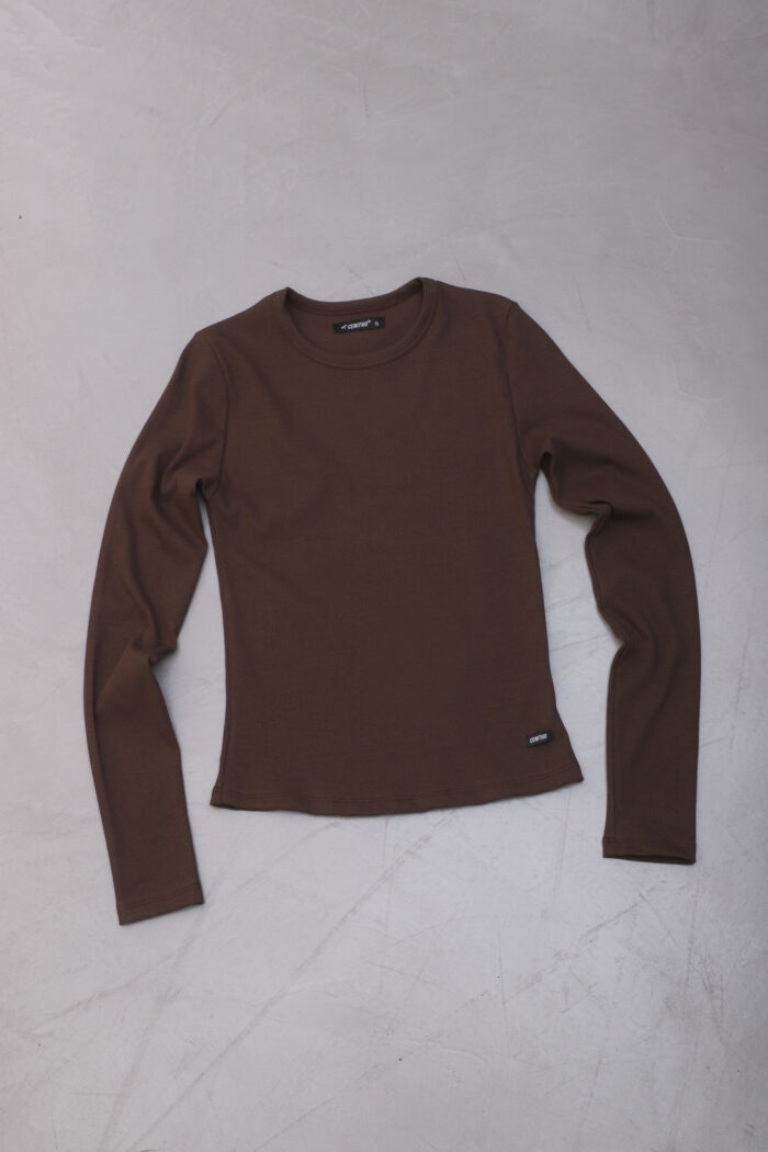 ART. A-119 | REMERA CUELLO REDONDO MANGA LARGA CHOCOLATE MORLEY ALGODÓN - Imagen 4