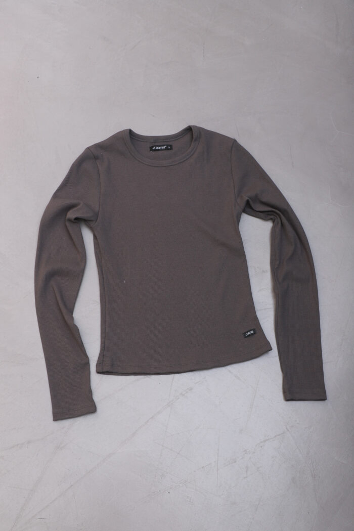 ART. A-120 | REMERA CUELLO REDONDO MANGA LARGA GRIS MORLEY ALGODÓN - Imagen 4