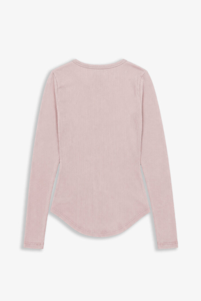 ART. A-122 | REMERA CUELLO REDONDO RECORTE DIOR ROSA MORLEY ALGODÓN - Imagen 3