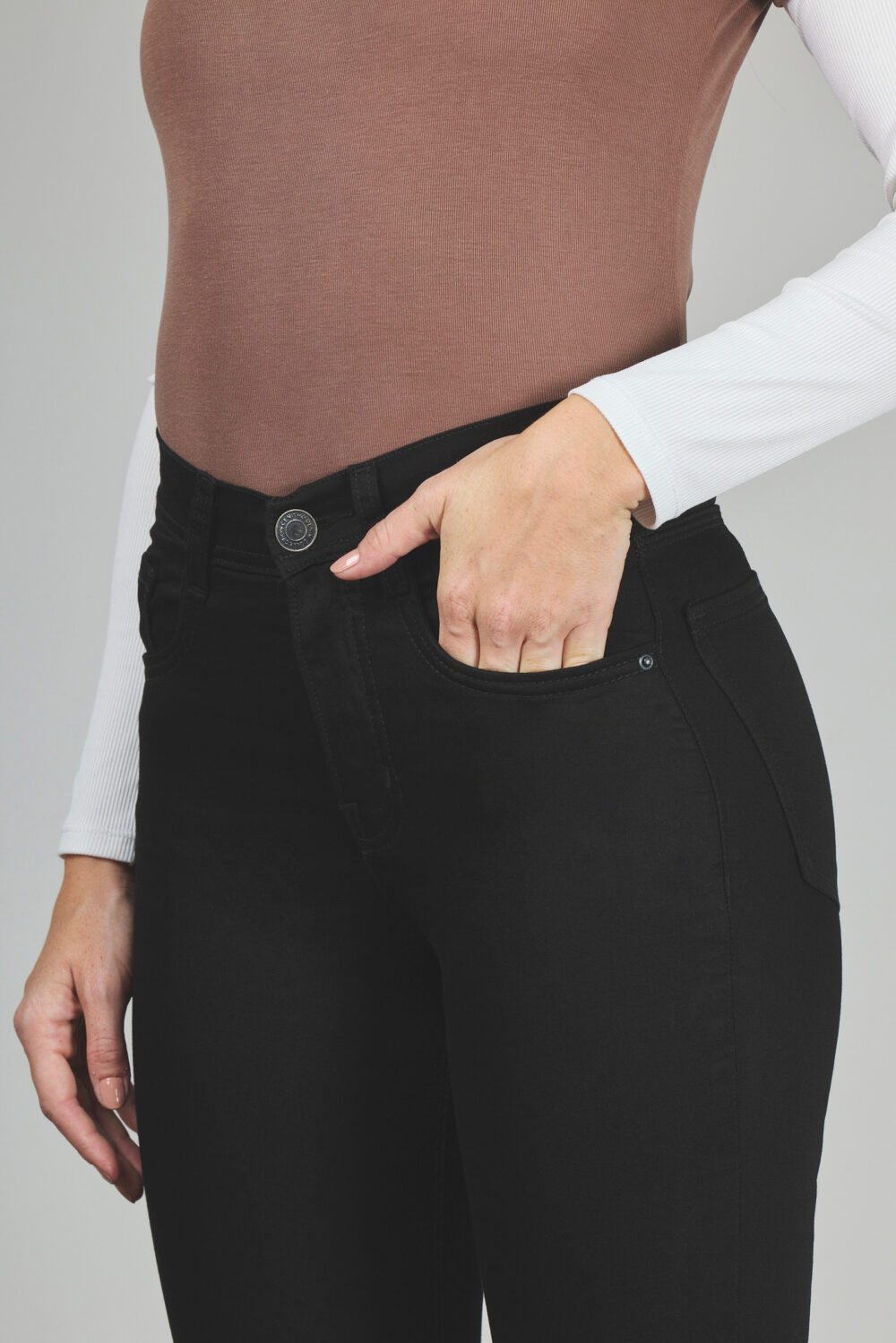 ART. 044 | SEMI OXFORD NEGRO CLASICO ELASTIZADO - Imagen 3