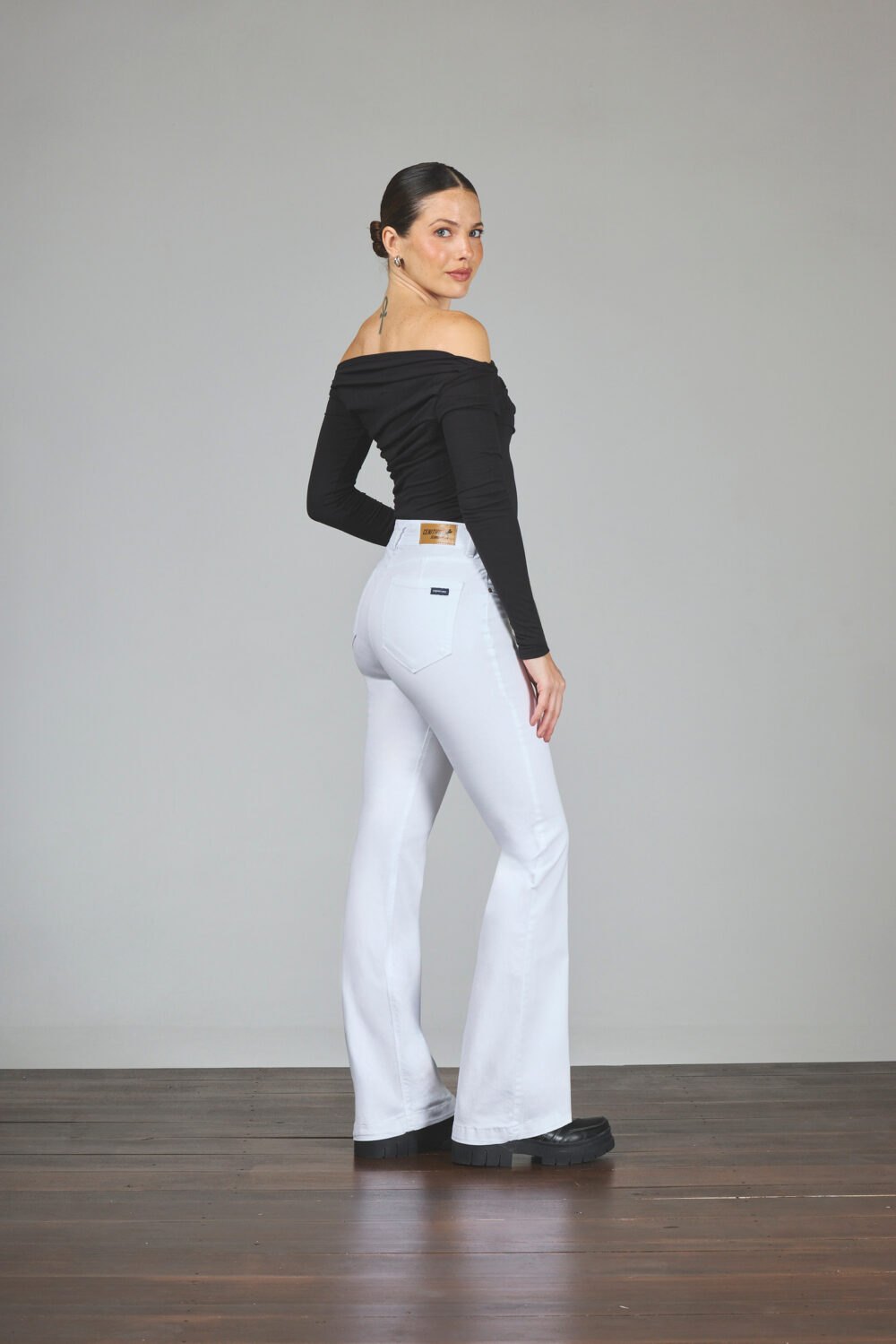 ART. 209 | SEMI OXFORD BLANCO CLÁSICO ELASTIZADO - Imagen 2