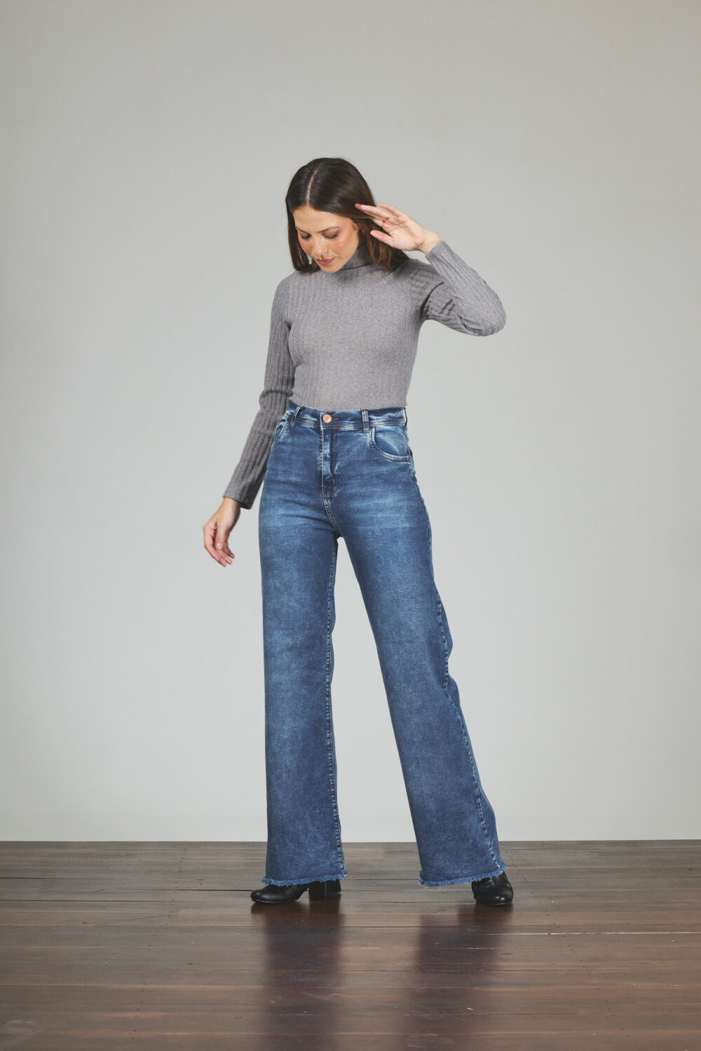 ART. 229 | WIDE LEG BOTA DESFLECADO ELASTIZADO - Imagen 4