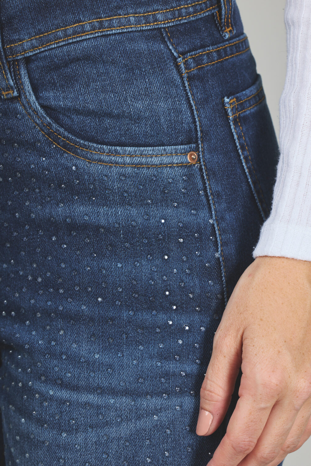 ART. 388 | MOM CLÁSICO AZUL CON STRASS TRANSPARENTE RÍGIDO - Imagen 6