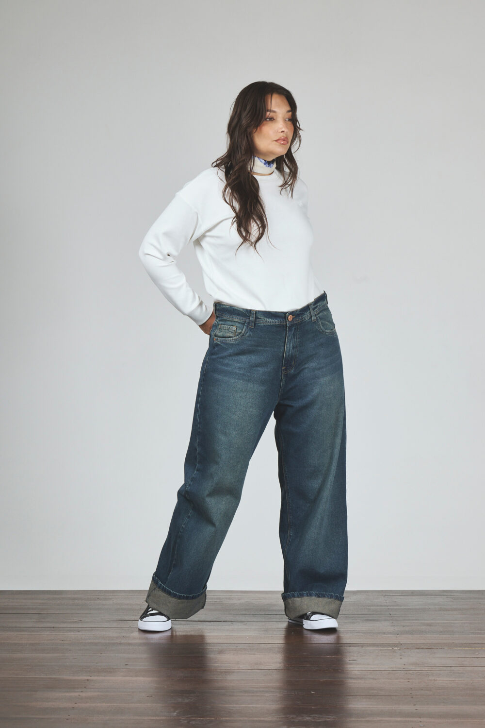 ART. 829 | WIDE LEG CLÁSICO VINTAGE ÓXIDO RÍGIDO - Imagen 3
