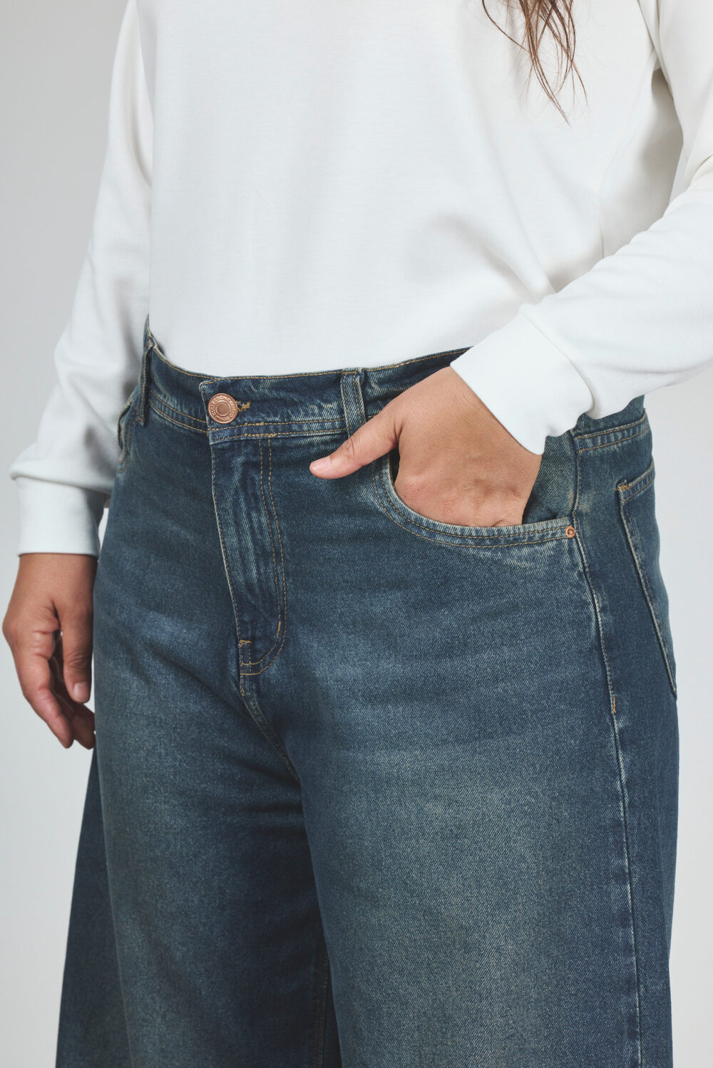ART. 829 | WIDE LEG CLÁSICO VINTAGE ÓXIDO RÍGIDO - Imagen 4