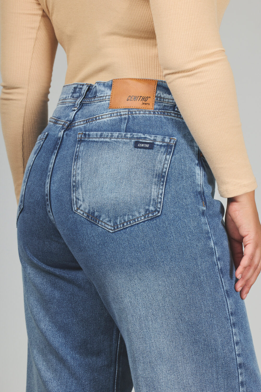 ART. 857 | CROP WIDE LEG  STONE BOTA DESCOSIDA RÍGIDO - Imagen 3