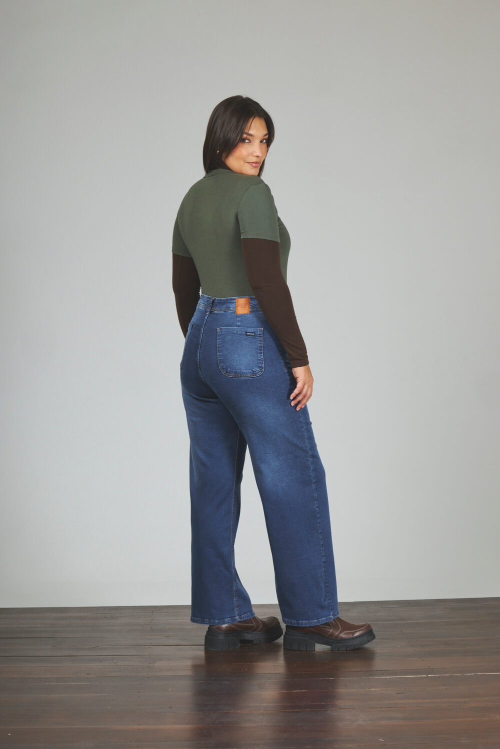 ART. 860 | DAMA CROP WIDE LEG STONE BOLSILLO VISTA ELASTIZADO - Imagen 2