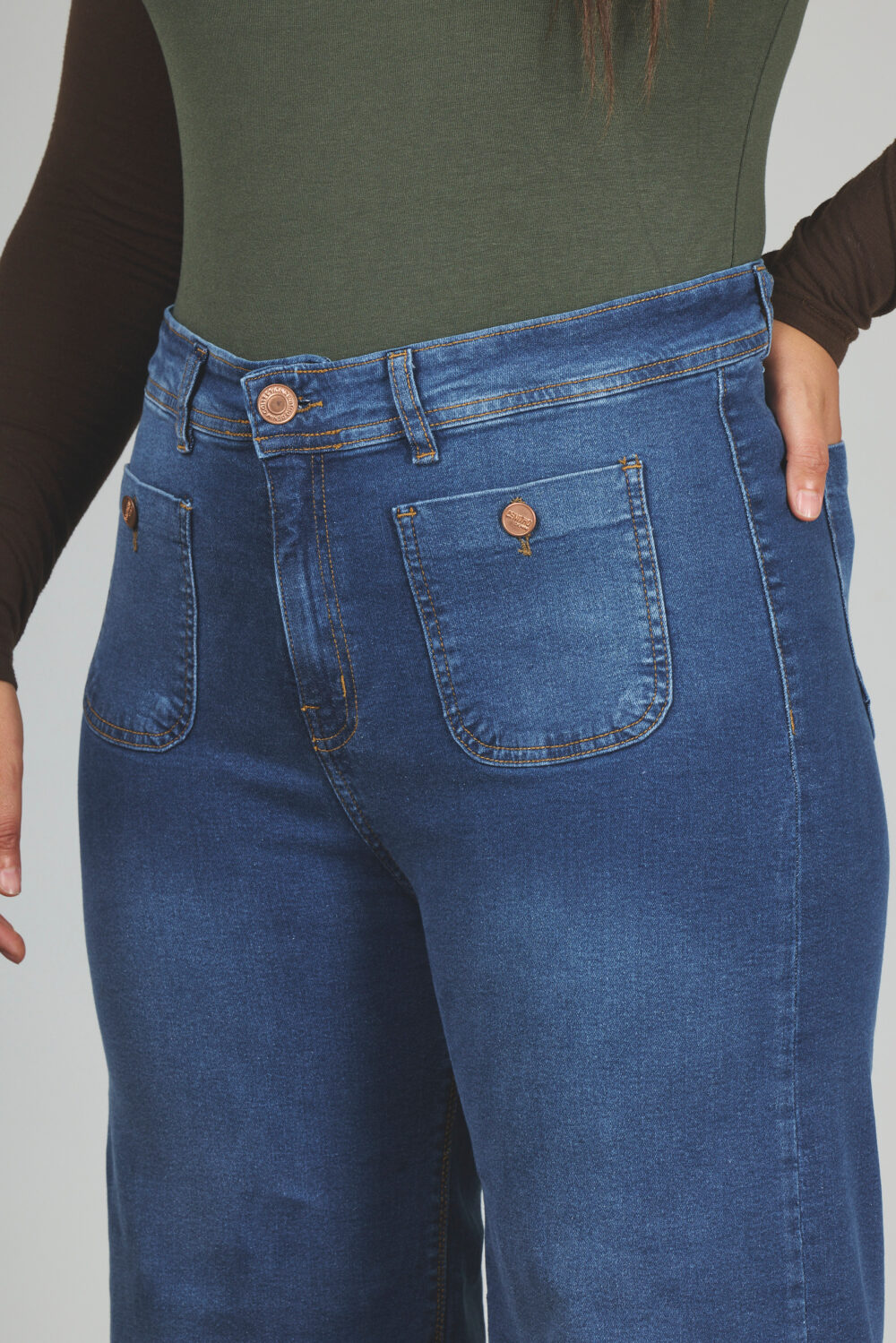 ART. 860 | DAMA CROP WIDE LEG STONE BOLSILLO VISTA ELASTIZADO - Imagen 4