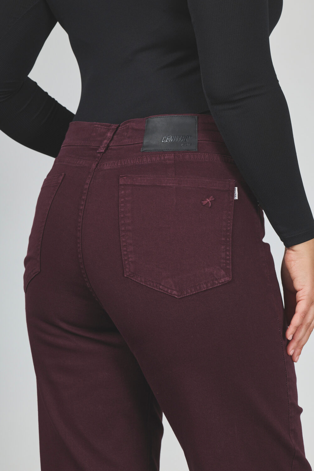 ART. 863 | WIDE LEG CLÁSICO BORDÓ ELASTIZADO - Imagen 4